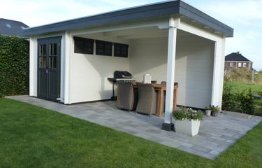 Tuinhuis met veranda op maat voor u gemaakt | maatwerk case