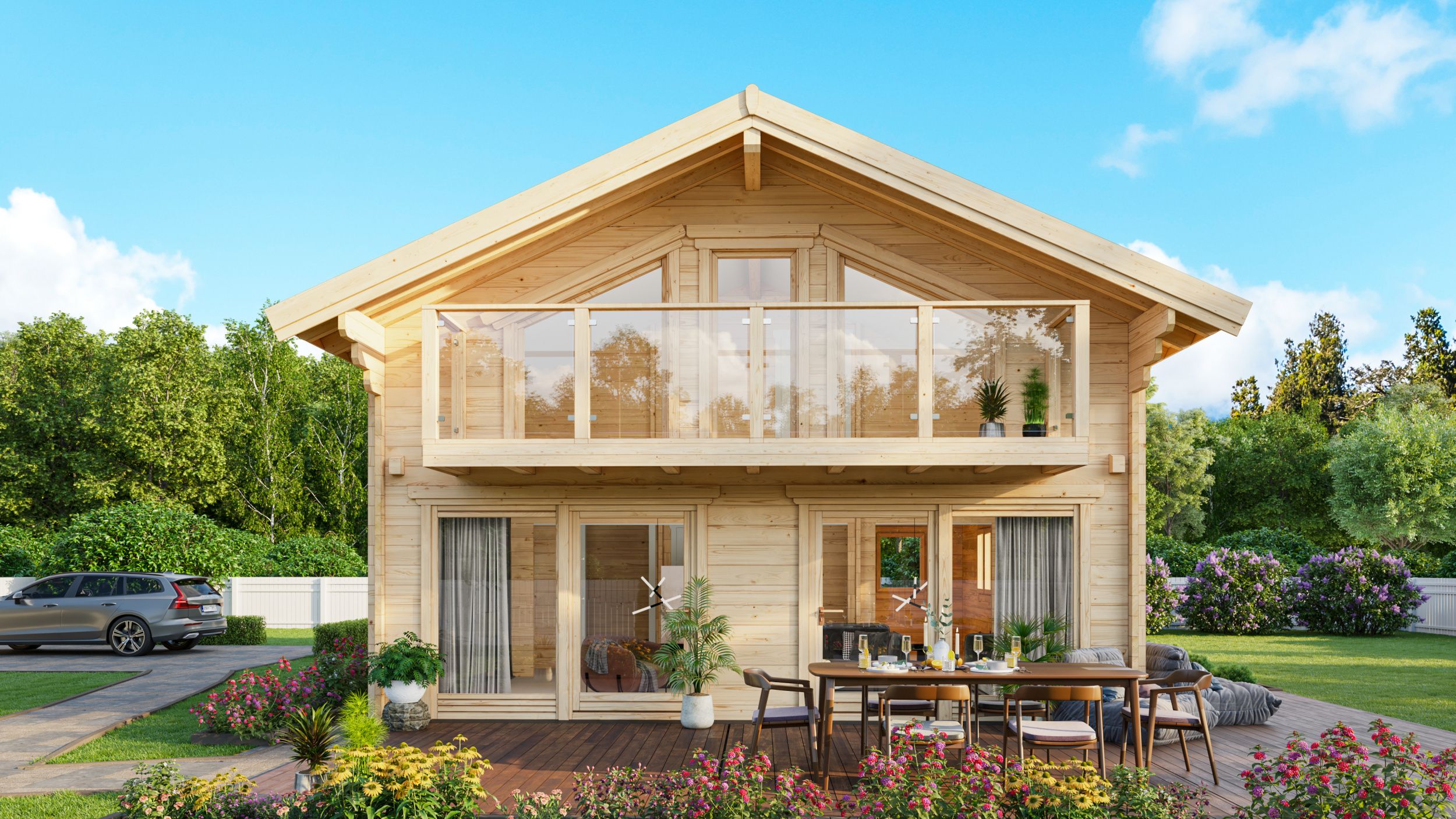 Prachtige houten huizen