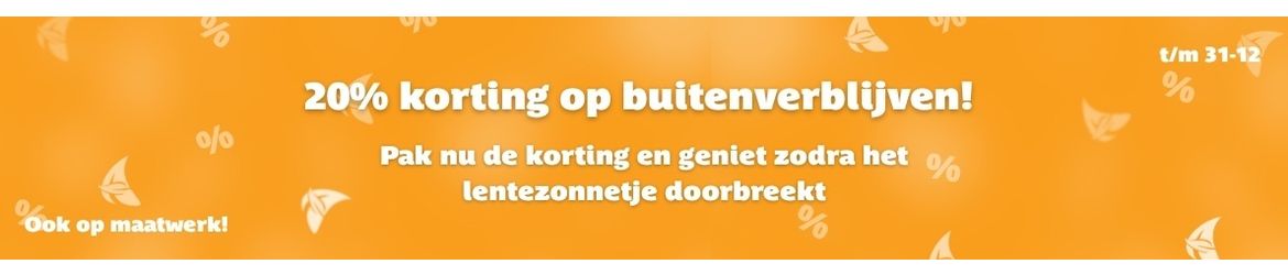 Buitenverblijven 20% Buitenverblijven 20%