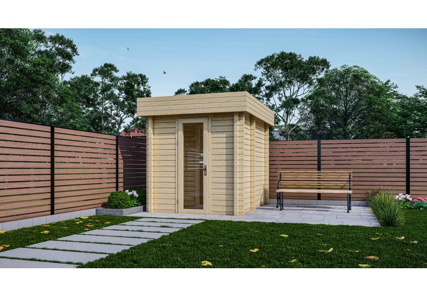 Foto van Interflex buitensauna 2128 M