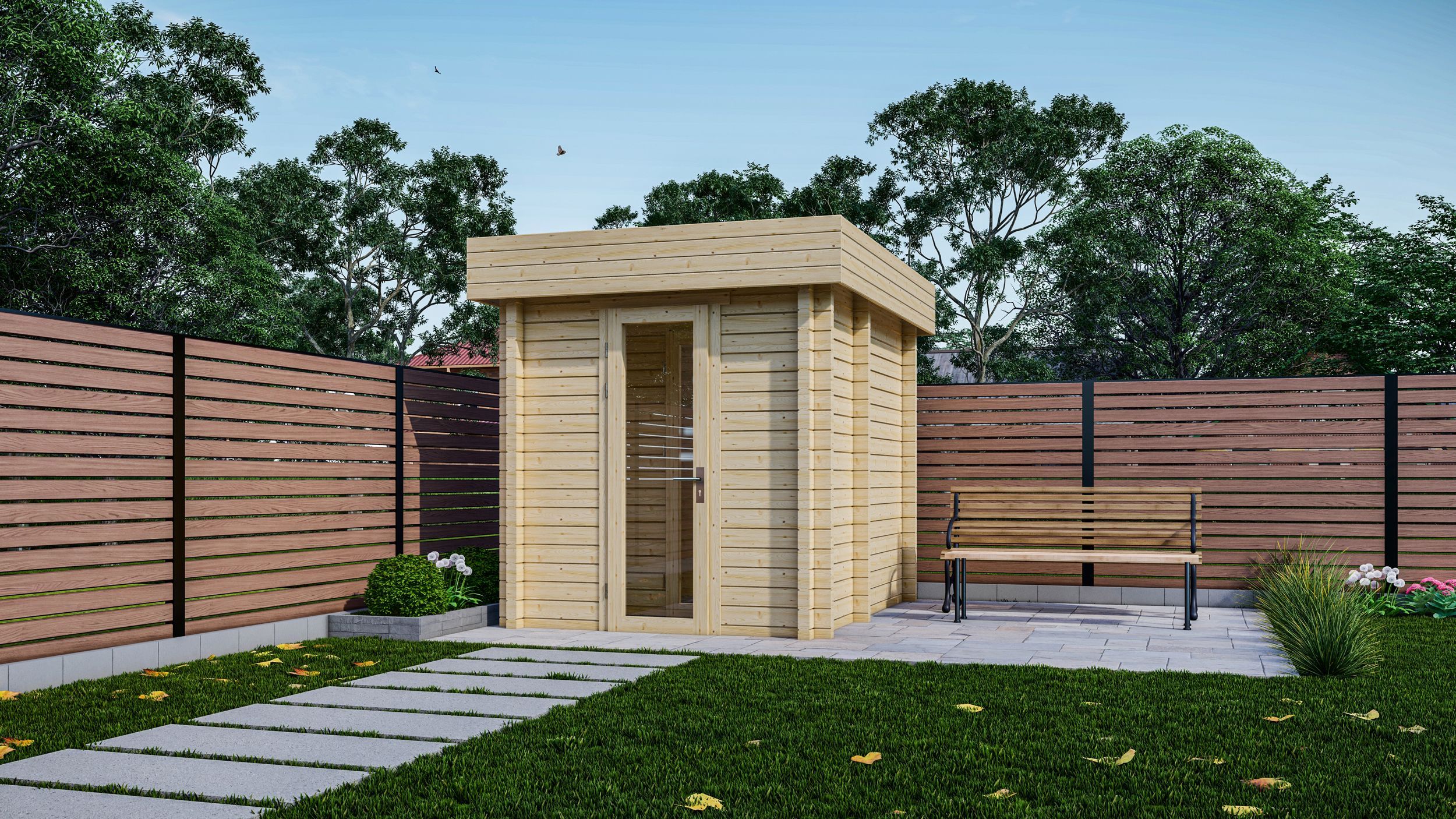 Foto van Interflex buitensauna 2128 M