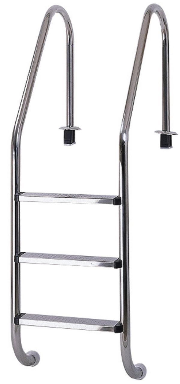 Foto der Trend Pool V2A-Edelstahl Einbauleiter Weit - 3-stufig