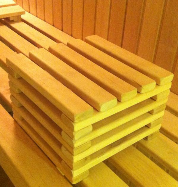 Foto der Azalp Fusshocker für Sauna Erle 20 cm