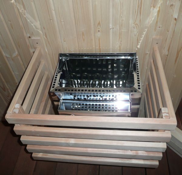 Foto van Azalp saunakachel beschermrek U-vorm 63x44 cm - elzen