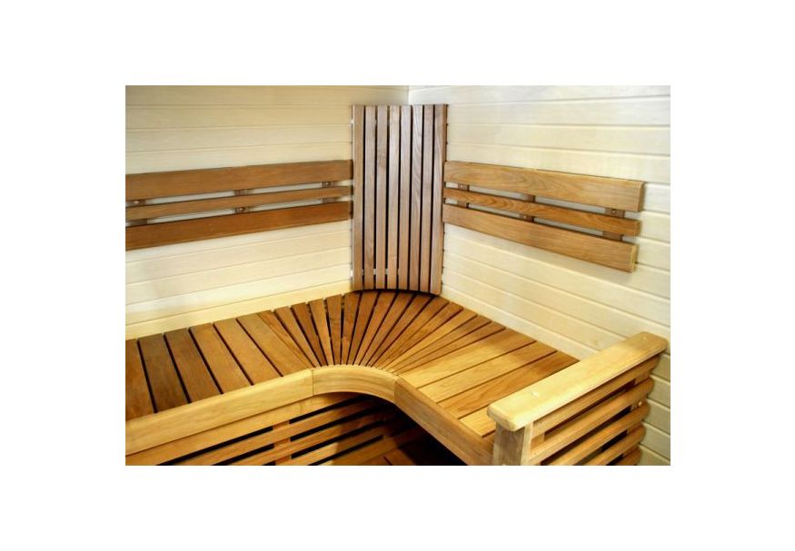 Azalp Saunabanken geheel op maat Foto van Azalp Saunabanken geheel op maat