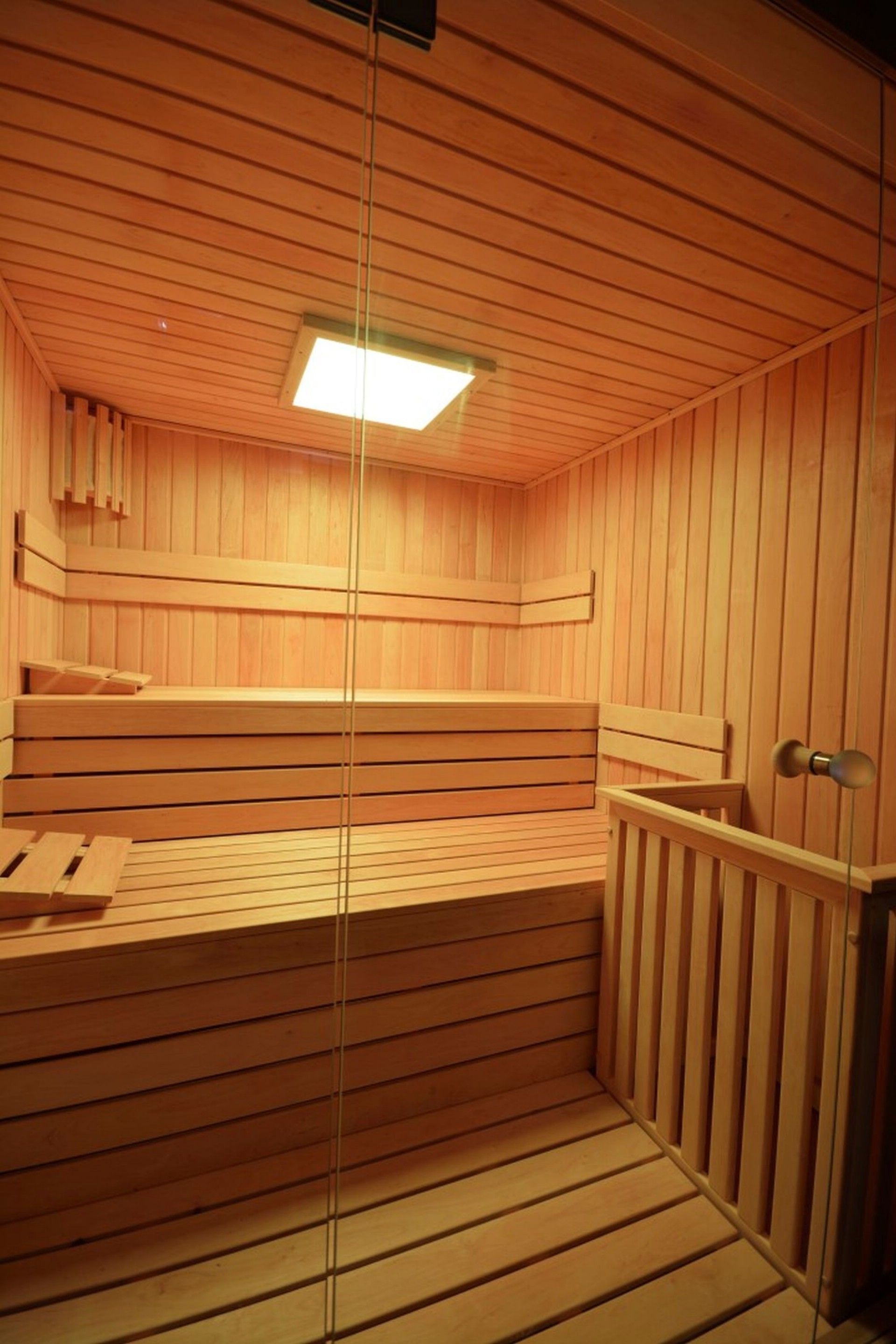 Foto van Azalp Sauna rugleuning Lumen - Elzen