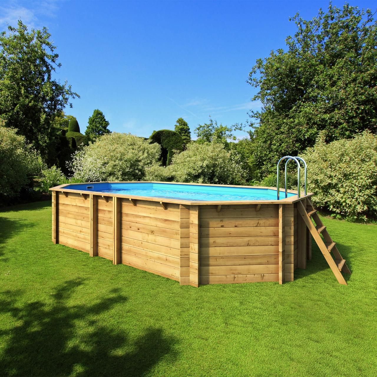 Foto van Procopi Tropic Octo+ blauw 50-100 Houten Zwembad