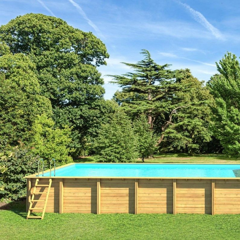 Foto van Procopi Weva Rectangle blauw 75-100 Houten Zwembad