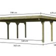 Foto von Karibu Doppelcarport Classic 2 Variante A (61960)