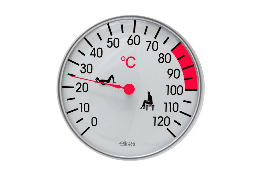 Hot Orange thermometer Foto van Hot Orange thermometer