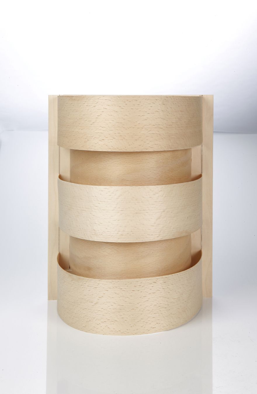 Foto van Hot Orange sauna lampscherm wandmodel recht