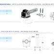 Foto van Flexinox RVS flensbevestiging (prijs per paar)