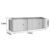 Foto van Absco WG60303HK Highlander Metalen Garage
