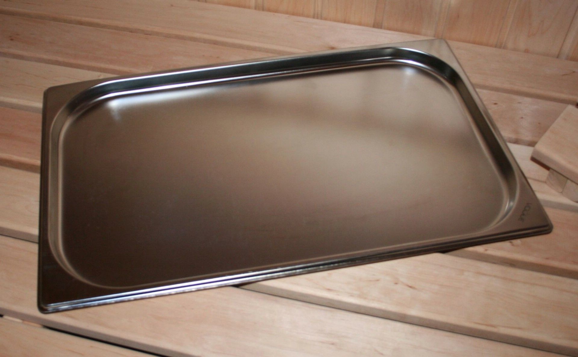 Foto van Azalp saunakachel lekbak RVS