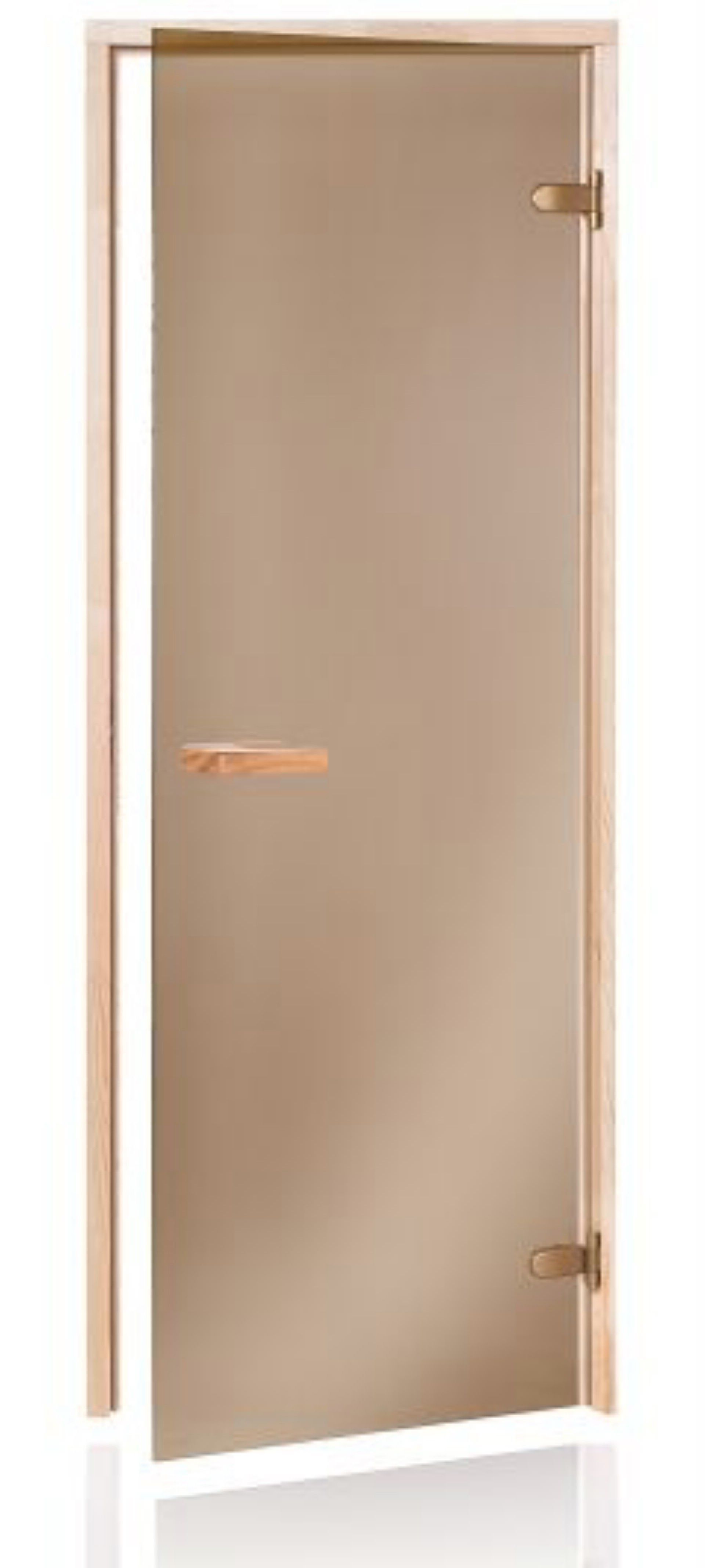 Foto der Hot Orange Saunatür Raiser-68 70x190 cm - bronz - Fichte