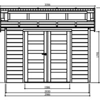 Foto van Solid s8246 tuinhuis Milano