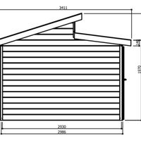 Foto van Solid s8246 tuinhuis Milano