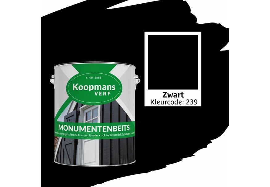 Koopmans Monumenten beits, Schwarz, 2,5L Foto von Koopmans Monumenten beits, Schwarz, 2,5L