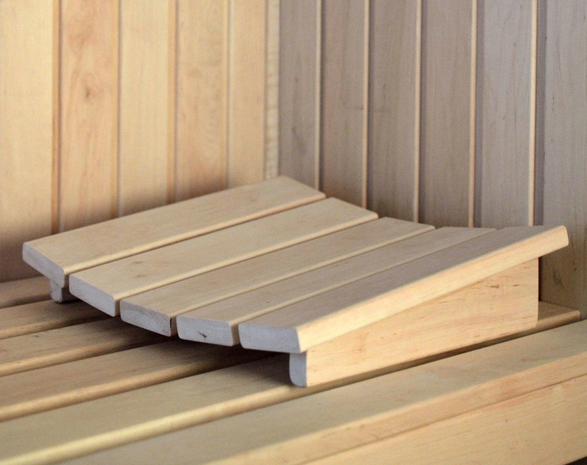 Foto van Azalp sauna hoofdsteun Deluxe - elzen