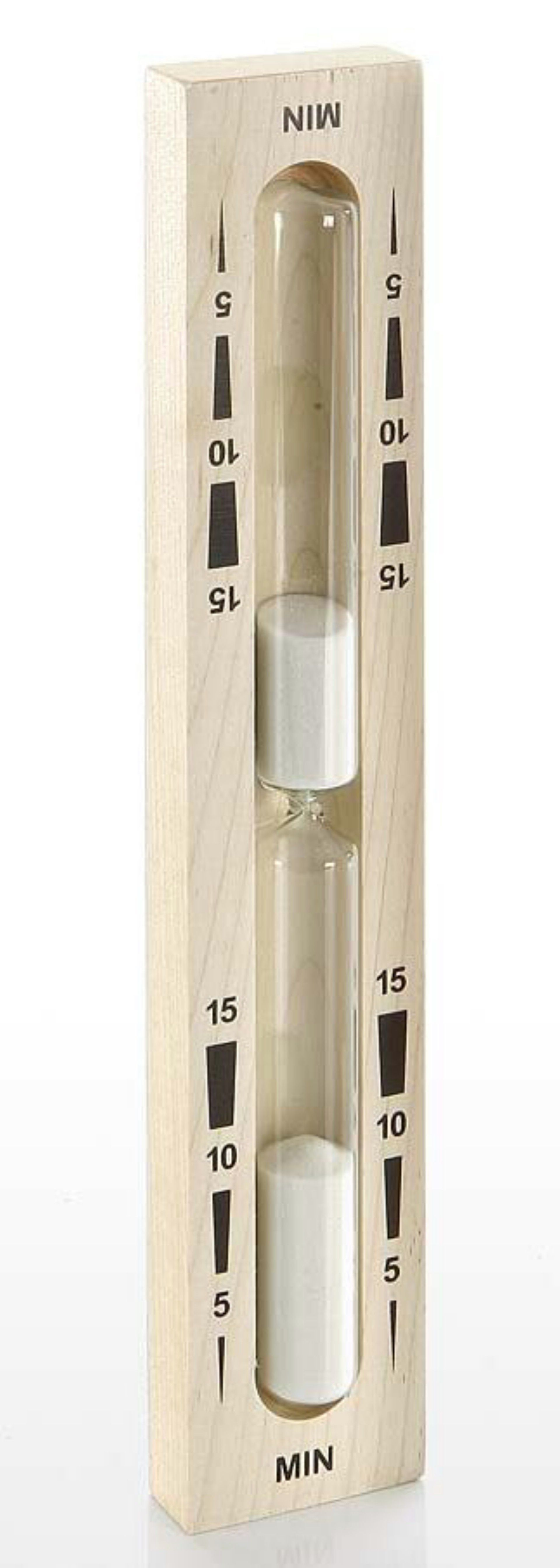 Foto van Hot Orange Zandloper Wit