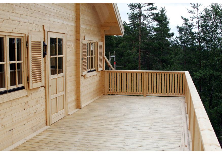 Azalp Terras met 30mm vloer voor chalet Aremark* Foto van Azalp Terras met 30mm vloer voor chalet Aremark*