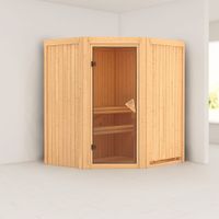 Foto van Karibu 71042 Taurin hoeksauna binnen