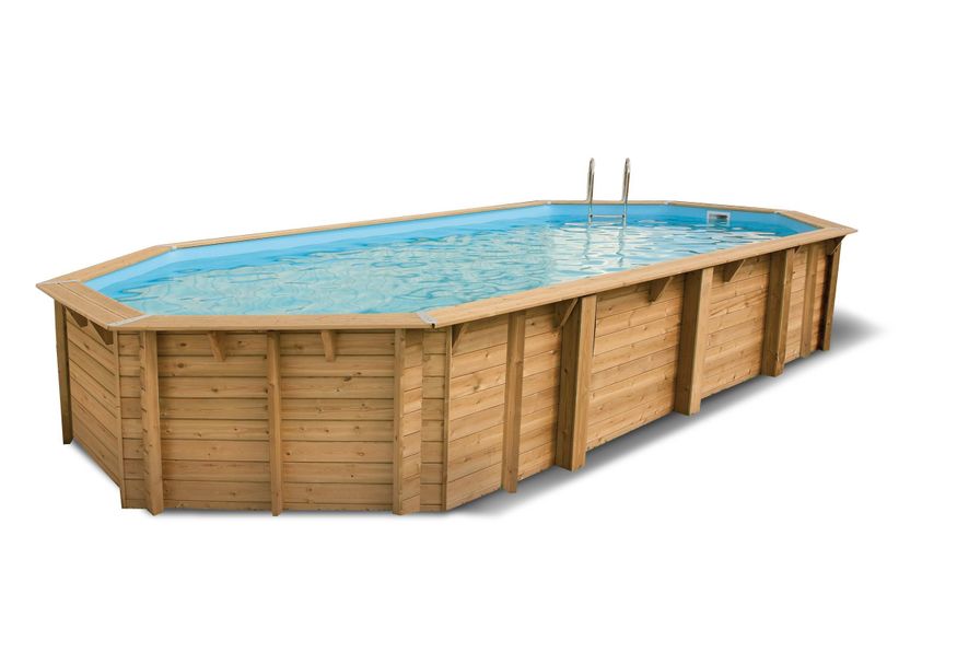 Foto van Ubbink Azura 750 x 400 x 130 cm compleet met blauwe liner en uitrusting