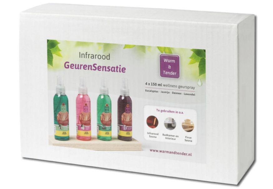 Warm and Tender set infrarood geurensprays Foto van Warm and Tender set infrarood geurensprays
