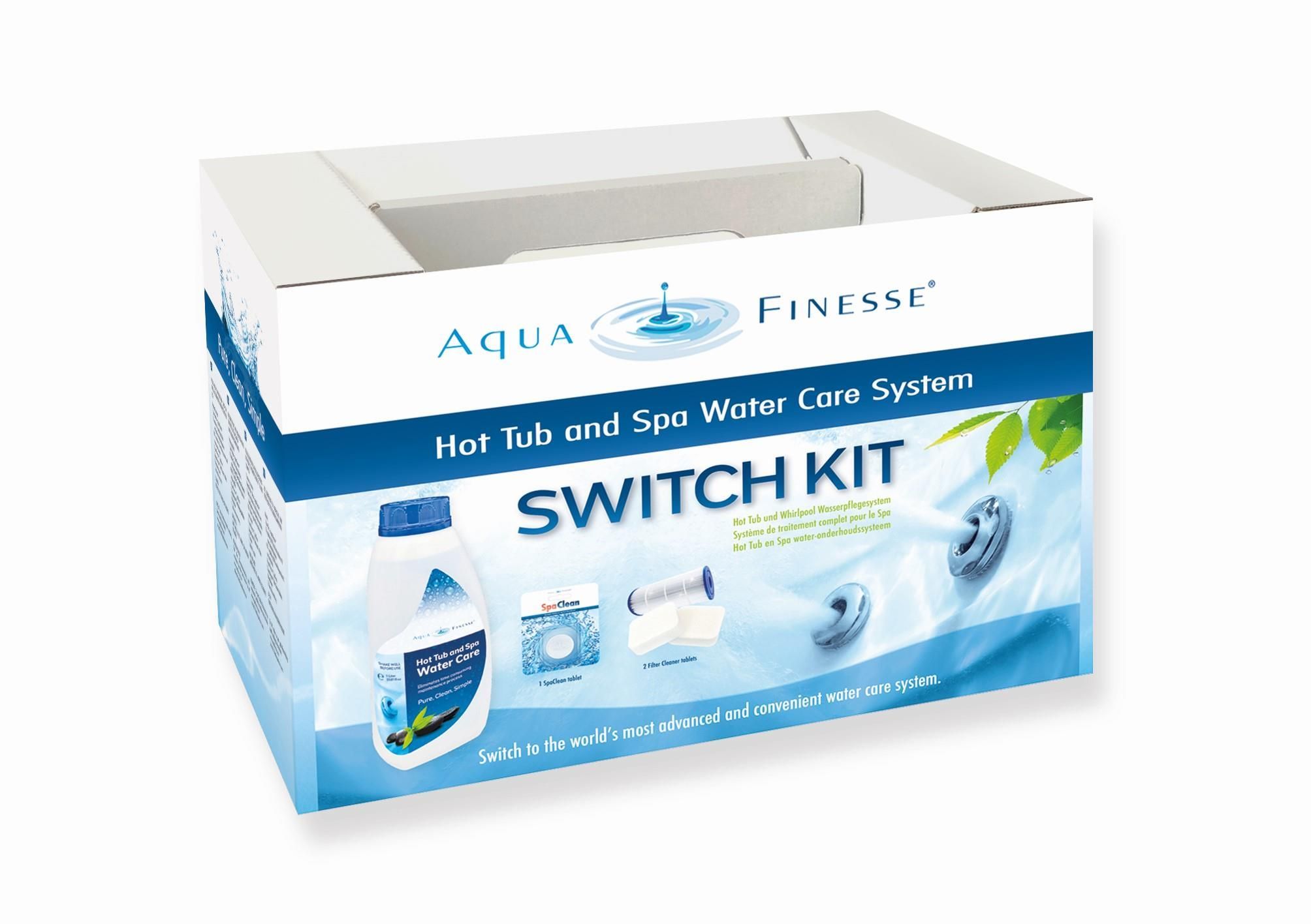 Foto van AquaFinesse Switch Kit Hot tub & Spa Water Care Box (proefpakket)