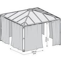 Foto der Palram - Canopia Palermo 4300 Netze Set Grau