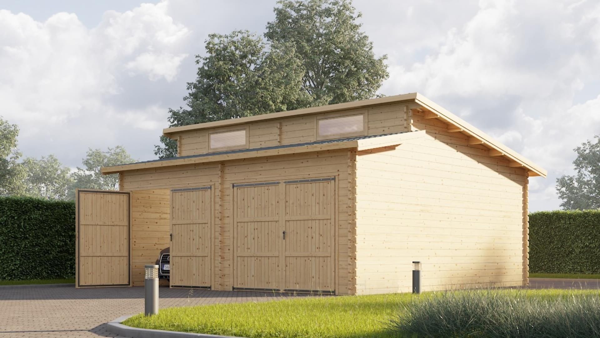 Foto van Graed houten garage Active Double