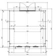 Foto von Graed Holzgarage Texas 600x600 cm, 44 mm