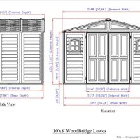 Foto van Duramax WoodBridge II 10.5x8 Kunststof Tuinhuis