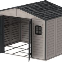 Foto van Duramax WoodBridge II 10.5x8 Kunststof Tuinhuis