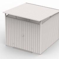 Foto van Duramax Palladium 8x6 metalen tuinhuis met dubbele deur
