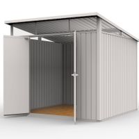 Foto van Duramax Palladium 8x6 metalen tuinhuis met dubbele deur