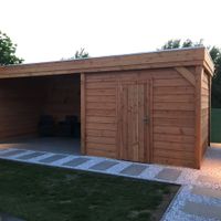Foto van WoodAcademy Douglas enkele deur Hout - links draaiend