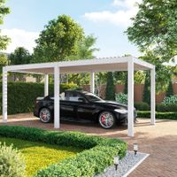Foto van Porchenzo Valencia 3x6 Aluminium Carport Wit