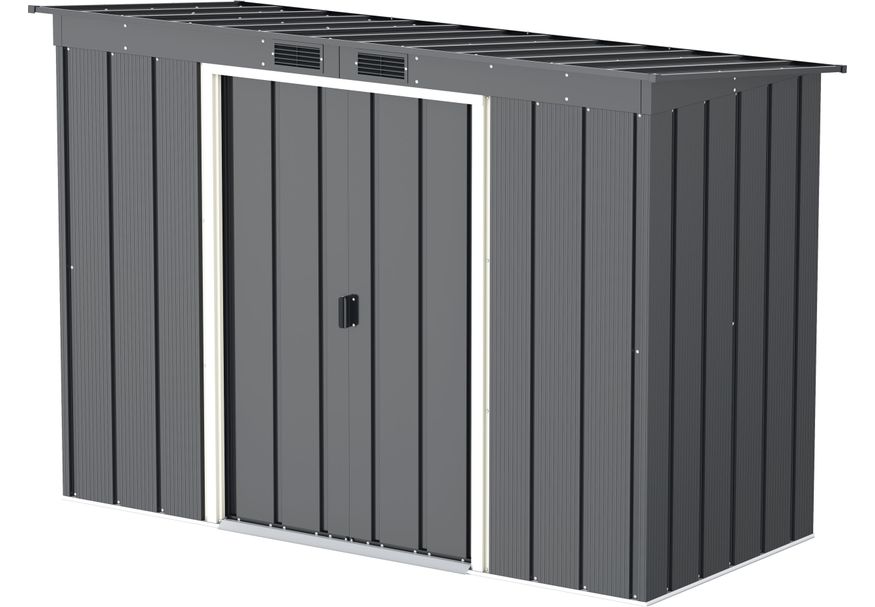 Duramax ECO Metalen berging Pent 8x4 Antraciet Foto van Duramax ECO Metalen berging Pent 8x4 Antraciet