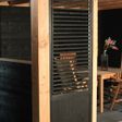 Foto van WoodAcademy shutter wand 220x87 cm - zwart
