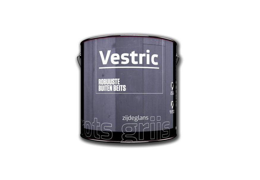 Vestric Robust Outdoor Holzlasur Grau 2.5L Seidenglanz Foto von Vestric Robust Outdoor Holzlasur Grau 2.5L Seidenglanz