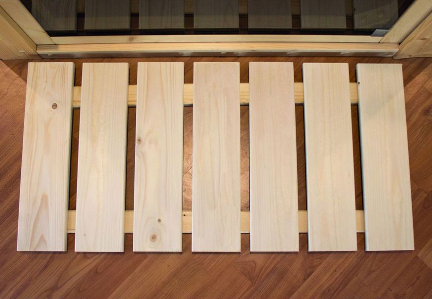 Foto van Karibu vloerrooster - vurenhout (71322)