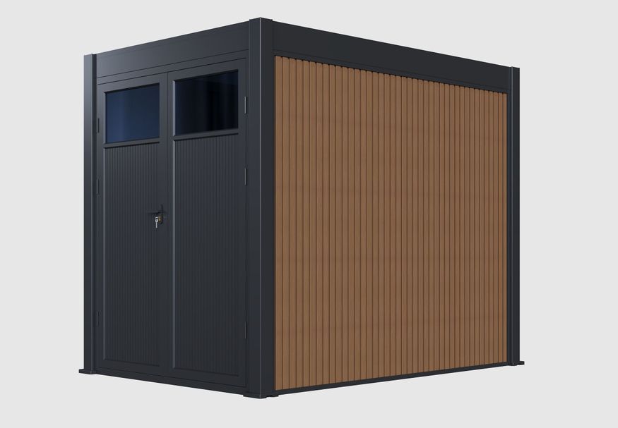 Porchenzo tuinhuis Paros 3x2 - teak* Foto van Porchenzo tuinhuis Paros 3x2 - teak*