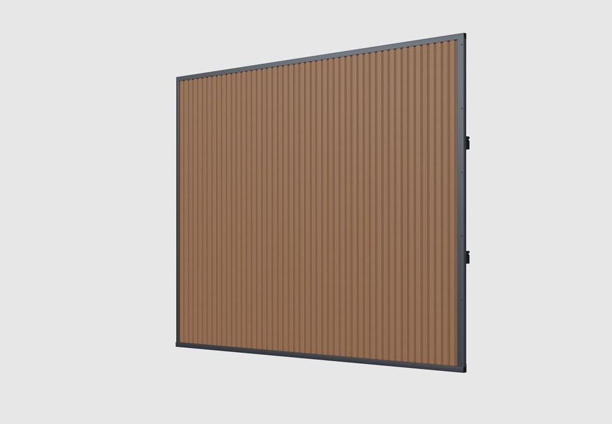Foto von Porchenzo WPC design wand 300 cm - Teak