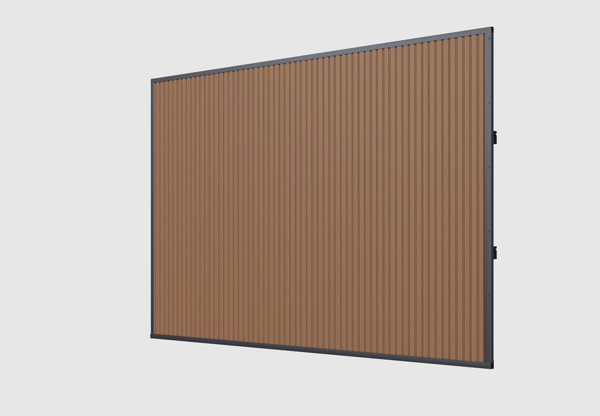 Foto van Porchenzo WPC design wand 360 cm - teak*