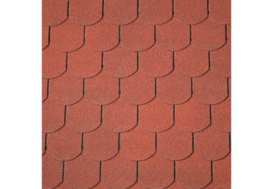 Solid dakshingles rond 3m² - rood (s579)* Foto van Solid dakshingles rond 3m² - rood (s579)*