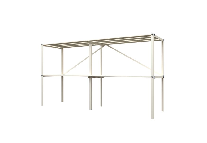 Royal Well Royal Kweektafel vrijstaand wit 90x165x45 cm Foto van Royal Well Royal Kweektafel vrijstaand wit 90x165x45 cm