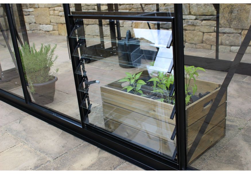 Royal Well Louvreraam Qube 6L 610 x 610 mm VG zw Foto van Royal Well Louvreraam Qube 6L 610 x 610 mm VG zw
