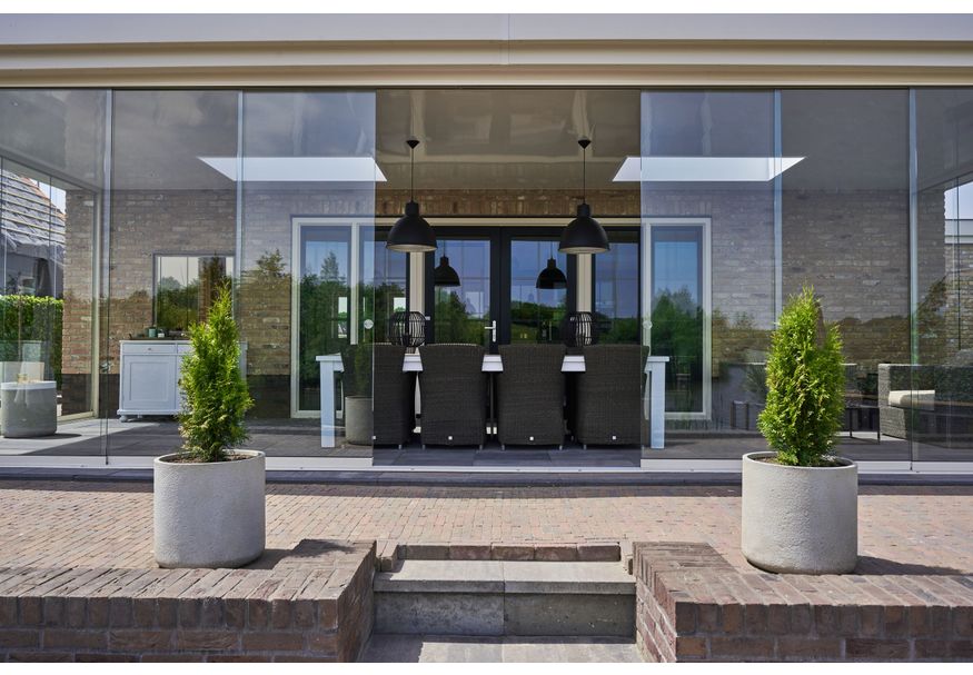 Azalp glasschuifwand op maat Foto van Azalp glasschuifwand op maat