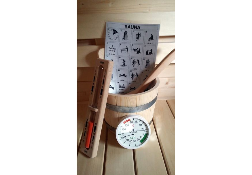 Foto van Hot Orange Saunaset Compleet